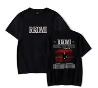 Rkomi Merch Theater Live Tour 2025 Merch T-shirt à manches courtes pour homme et femme, Noir , XS