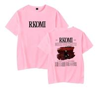 Rkomi Merch Theater Live Tour 2025 Merch T-shirt à manches courtes pour homme et femme, rose, XS