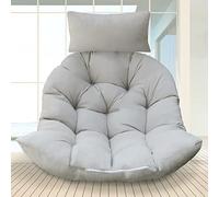 Rkufoze Coussin de Chaise en Forme d'œuf, épais à Suspendre, Coussin de Chaise en Forme d'œuf Doux, Coussins en Forme de U pour Panier Suspendu (Coussin Uniquement)