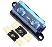 RKURCK Porte-fusible 1 voie MEGA/AMG 175 A, fusible à boulon M8 5/16" (2 fusibles 175 A + porte-fusible 1 voie 100 A)