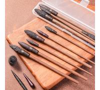 RKXKJ Ensemble De 9 Outils De Texturage Professionnels, Rouleau À Texturer pour Argile, 3,9/6,5 Cm, avec Poignées Ergonomiques Et Boîte De Rangement. Idéal pour Les Loisirs Créatifs, Les Débutants