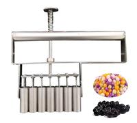 RKXKJ Machine Manuelle à Perles De Tapioca, Distributeur De Perles De Tapioca, en Acier Inoxydable, avec Séparateur à 8, 9 Ou 10 Trous, pour Desserts Maison, Bubble Tea Et Boules De Taro 9-Hole