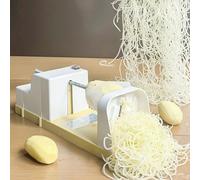 RKXKJ Râpe À Pommes De Terre Électrique, Trancheuse À Pommes De Terre avec 2 Lames (1,5 Mm/2,5 Mm), 3 Secondes pour Obtenir Une Purée, Râpage Automatique, 100 Kg De Pommes De Terre/1 H