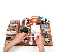 RKXKJ Tableau D'activités, Outil D'entraînement pour La Maladie D'Alzheimer, Aides Sensorielles pour l'Autisme, Tableau Éducatif pour Activités Manuelles Et Stimulantes du Cerveau