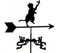 RKYRRKI Girouette décorative en métal exquise, indicateur de direction du vent, girouette rétro, outils de mesure du vent