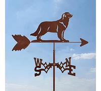 RKYRRKI Girouette en métal pour chien - Kit d'indicateur de direction de toit - Support extérieur - Outil de mesure professionnel de la construction - Dog2