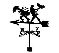RKYRRKI Girouette en métal soufflé au vent avec indicateur de direction pour l'extérieur, outil de mesure pour robinet de jardin, cour, parapluie