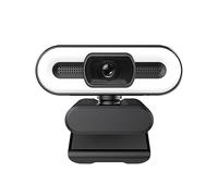 RKYRRKI Webcam, Full HD 1080P 2K 4K Webcam Auto Focus Remplissage Lumière Web Caméra avec Microphone Live Diffusion USB Ordinateur PC Web Cam (2K AutoFocus)