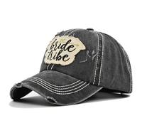 Rkz305 Casquette de baseball avec ruban de sensibilisation au cancer du sein pour femme, noir 2, Taille unique