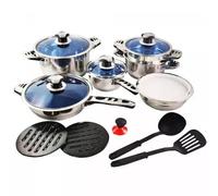 RL-16RGNM: Batterie de Cuisine en Acier Inoxydable de Première Qualité, 16 Pièces Royalty Line