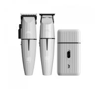 RL Ghost Combo Kit 2 Clipper Trimmer Shaver - Kit de barbier professionnel sans fil avec tondeuse à cheveux, tondeuse de précision et rasoir, kit de coiffure professionnel pour salon et barbier (Combo