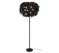 RL LIVE YOUR LIGHT, Lampadaire, Leavy 3xE14, max.28,0 W Plastique, Noir, Corps: Métal, noir mat Ø:70,0cm, H:180,0cm Interrupteur pied,Modèle déposé,IP20,Sans illuminant