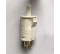 RL5-2 10mm interrupteur à bouton-poussoir de porte de réfrigérateur, interrupteur de commande de lumière momentané normalement ouvert, blanc T105, 10A 125VAC 6A 250VAC