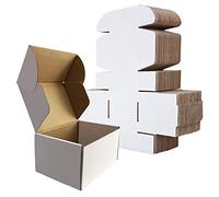 RLAVBL Boite Carton Expédition 15.3x10.2x7.6 cm, Lot de 25 Boites Carton en Blanche