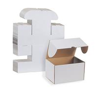 RLAVBL Boite Carton Expédition 17.8x12.7x10.2 cm, Lot de 25 Boites Carton en Blanche
