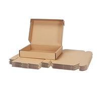 RLAVBL Lot de 25 Cartons Emballage Colis 28x20.4x5.1 cm, Petites Boîtes d'Expédition Marron pour Le stockage, Le transport, L'expédition, L'emballage