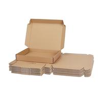 RLAVBL Lot de 25 Cartons Emballage Colis 33x25.4x5.1 cm, Petites Boîtes d'Expédition Marron pour Le stockage, Le transport, L'expédition, L'emballage