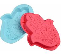 RLBSL Moule 3D silicone grande Main de Fatma Fatima Hamsa pour gâteaux orientaux, entremet, dessert, biscuit ...36 * 27 * 5.5 cm