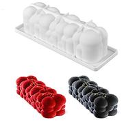 RLBSL - Moule silicone gâteau rectangulaire bûche de noël Nuage Boule, pâtisserie 3D Anti adhérent, Moule à manqué Silicone de qualité Pro Design - 29 * 9.5 * 8 cm