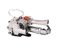 RLCJBMSUG Cercleuse électrique, Presse à souder pneumatique par Friction, cercleuse Manuelle, Outil de Reliure Robuste, Machine d'emballage pour feuillard PP/Pet de 13 à 19 mm de Largeur (Argent)