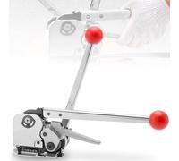 RLCJBMSUG Cercleuse Manuelle en Acier, Outil de cerclage en Acier, épaisseur de feuillard : 0,38-0,7 mm, Largeur : 12,7-19 mm, Force de Traction maximale de 70% à 80%, pour Acier et Bois