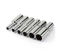 RLCJBMSUG Jeu de 6 Douilles Profondes 12 pans 1/2 Pouce, Longueur 78 mm, métriques, pour clé en Acier 8, 10, 12, 14, 17, 19 mm