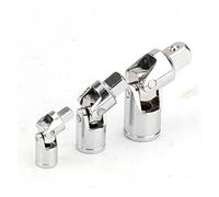 RLCJBMSUG Jeu de Joints universels, Adaptateur pour clé à cliquet à Douille 1/4", 3/8", 1/2", rallonge et Adaptateur en Acier (Couleur : 3 pièces au Total)