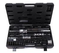 RLCJBMSUG Kit d'extracteurs d'injecteurs Diesel universels (40 pièces) avec extracteur à inertie et adaptateurs de Filetage. Kit d'outils d'injection Diesel Common Rail avec Coffret.