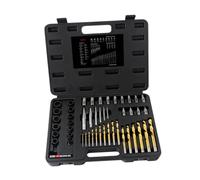 RLCJBMSUG Kit d'extraction 49x, Mallette Portable, Outils, extracteur de vis, perceuse à Main pour vis à Douille, écrous