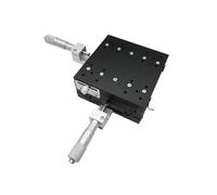 RLCJBMSUG Table coulissante à Axes XY XY90-L/R/C/LM.RM/CM Station de Finition 90 * 90 mm Plateforme de déplacement Manuel Rail Transversal de Table coulissante à étage linéaire (XY90-R)