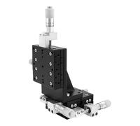 RLCJBMSUG Table coulissante à Axes XYZ LDV80 80 x 80 mm, Plateforme linéaire à Levage Vertical, Mouvement Manuel, Plateau Coulissant à Guidage Transversal