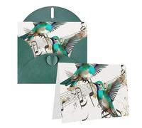 RLDOBOFE Carte de vœux avec enveloppes - Carte de vœux musicale - 20,3 x 15,2 cm - Cartes de vœux « Thinking of you » - Cartes vierges - Cartes de remerciement, cartes de mariage pour toutes les