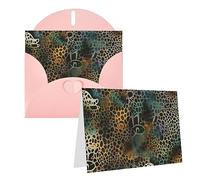 RLDOBOFE Carte de vœux vierge avec enveloppes - Motif animal - 20,3 x 15,2 cm - Cartes de vœux « Thinking of you » - Cartes vierges - Cartes de remerciement, cartes de mariage pour toutes les