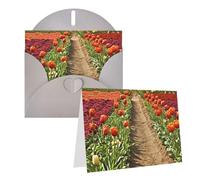 RLDOBOFE Cartes de vœux avec enveloppes vierges à moitié pliées, cartes d'anniversaire, cartes de remerciement, jardins variés, cartes de vœux pour remise de diplôme, vacances, invitations de mariage