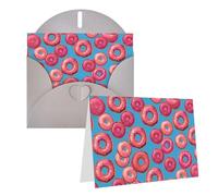 RLDOBOFE Cartes de vœux avec enveloppes vierges à moitié pliées, cartes d'anniversaire, cartes de remerciement, cartes de vœux pour remise de diplôme, vacances, mariage, invitations de mariage, 10,2 x
