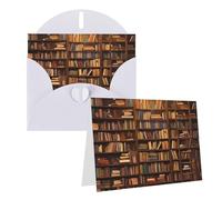 RLDOBOFE Cartes de vœux avec enveloppes vierges à moitié pliées, cartes d'anniversaire, cartes de remerciement, livres, cartes de vœux pour remise de diplôme, vacances, invitations de mariage, 10,2 x
