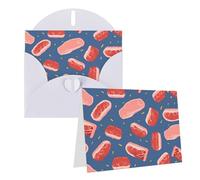 RLDOBOFE Cartes de vœux avec enveloppes vierges à moitié pliées, cartes d'anniversaire, cartes de remerciement, cartes de vœux pour remise de diplôme, vacances, invitations de mariage, 10,2 x 15,2 cm