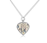 RLDOBOFE Collier funéraire pour animaux de compagnie avec pendentif urne en forme de cœur - Souvenir funéraire pour chiens et chats perdus