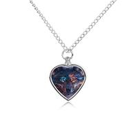RLDOBOFE Collier urne funéraire en forme de loup étoilé - Bijou commémoratif pour cendres - Avec entonnoir - Médaillon urne pour homme et femme - Pour contenir les cendres de vos proches