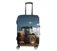 RLDOBOFE Housse de bagage de voyage en forme de tracteur agricole - Anti-rayures - Lavable - Élastique, blanc, M, Élégant
