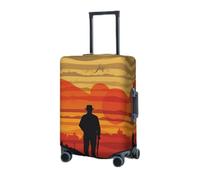 RLDOBOFE Housse de bagage de voyage pour valise, housse de protection élastique pour valise homme et coucher de soleil, housse de protection lavable, housse de protection anti-poussière pour bagages