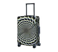 RLDOBOFE Housse de bagage de voyage pour valise, protection élastique en spirale, illusion d'optique, housse de protection lavable, housse de protection anti-poussière pour bagages de 45,7 à 81,3 cm