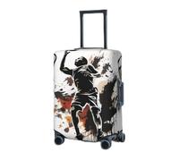RLDOBOFE Housse de bagage de voyage pour valise, protection élastique pour valise, joueur de basket-ball, dunk, housse de protection lavable, housse de protection anti-poussière pour bagages de 45,7 à