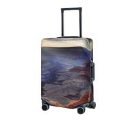 RLDOBOFE Housse de protection élastique pour valise Grand Canyon - Lavable - Anti-poussière - Convient aux bagages de 45,7 à 81,3 cm, Noir , L