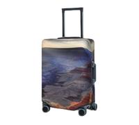 RLDOBOFE Housse de protection élastique pour valise Grand Canyon - Lavable - Anti-poussière - Convient aux bagages de 45,7 à 81,3 cm, Noir , M