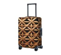 RLDOBOFE Housse de protection élastique pour valise, housse de protection en osier tissé, lavable, résistante à la poussière, convient aux bagages de 45,7 à 81,3 cm, Noir , S