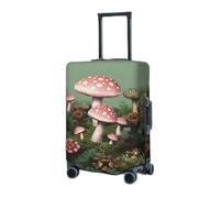 RLDOBOFE Housse de protection élastique pour valise, housse de protection lavable en forme de champignon, housse de protection anti-poussière pour bagages de 45,7 à 81,3 cm, Noir/blanc, Small