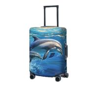 RLDOBOFE Housse de protection élastique pour valise, housse de protection lavable et anti-poussière pour bagages de 45,7 à 81,3 cm, Noir , M