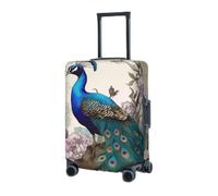 RLDOBOFE Housse de protection élastique pour valise, housse de protection lavable et résistante à la poussière pour bagages de 45,7 à 81,3 cm, Noir , x-large