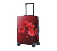 RLDOBOFE Housse de protection élastique pour valise, housse de protection lavable et résistante à la poussière, convient aux bagages de 45,7 à 81,3 cm, Noir , M